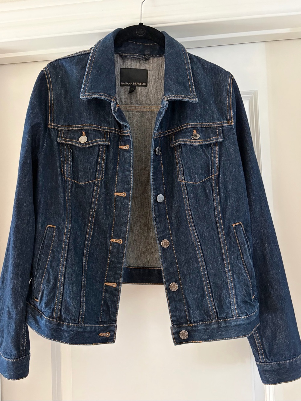 Banana Republic Women's Dark Blue Denim Jacket